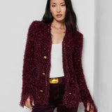 L'AGENCE - Azure Fringe Cardigan Blazer