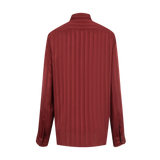 Saint Laurent - Cassandre Blouse In Striped Silk
