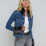 L'AGENCE - Shea Shearling Denim Jacket