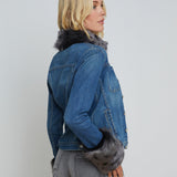 L'AGENCE - Shea Shearling Denim Jacket