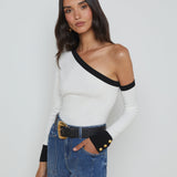 L'AGENCE - Maeva One-Shoulder Top