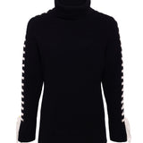 L'AGENCE - Nola Lace-Up Turtleneck