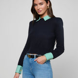 L'AGENCE - April Poplin Collar Pullover