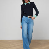 L'AGENCE - April Poplin Collar Pullover