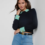 L'AGENCE - April Poplin Collar Pullover