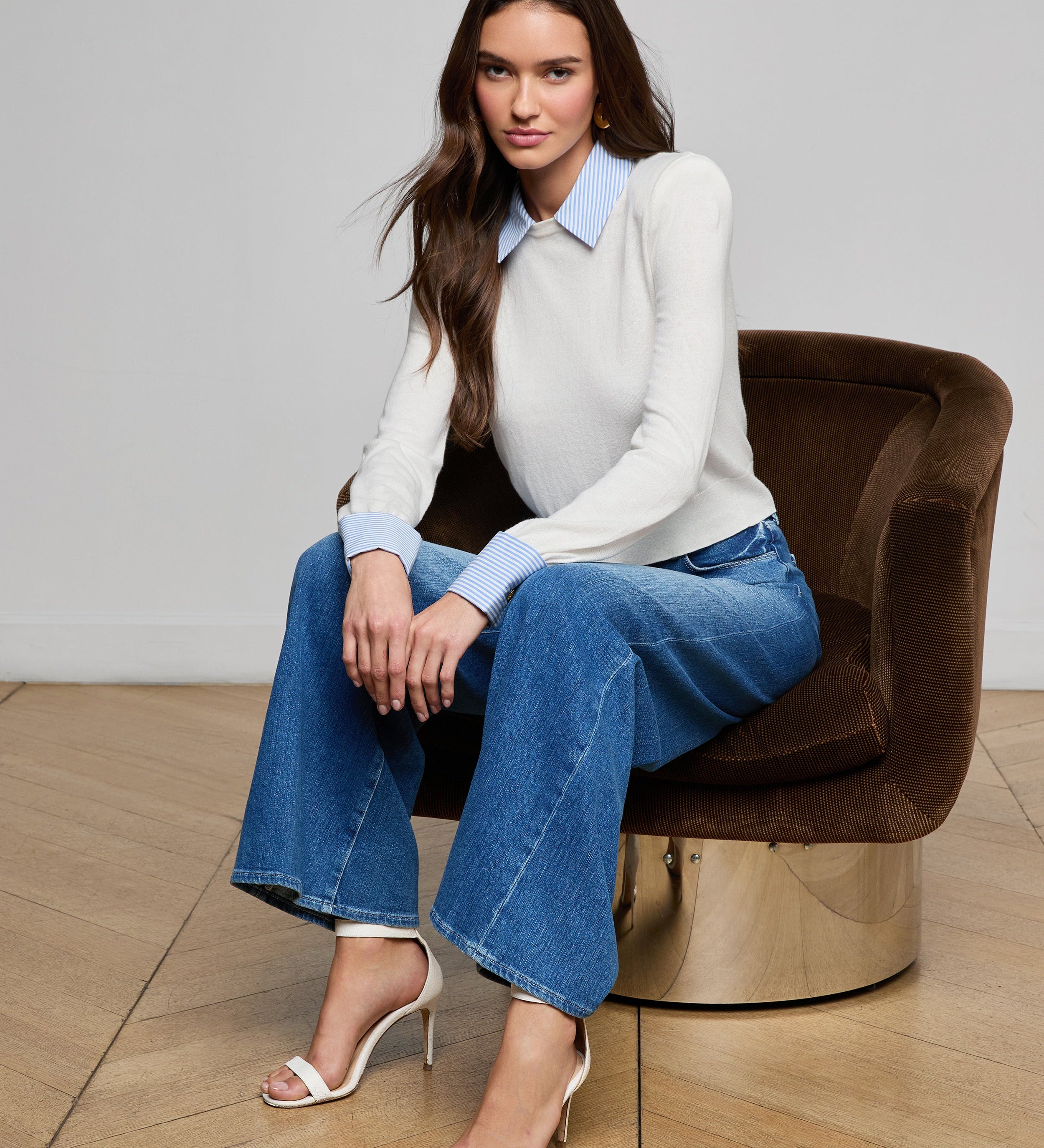 L'AGENCE - April Poplin Collar Pullover