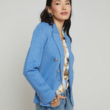 L'AGENCE - Kenzie Metallic Knit Blazer