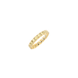 Dorsey - ROUND CUT ETERNITY BAND, LAB YELLOW SAPPHIRE, GOLD