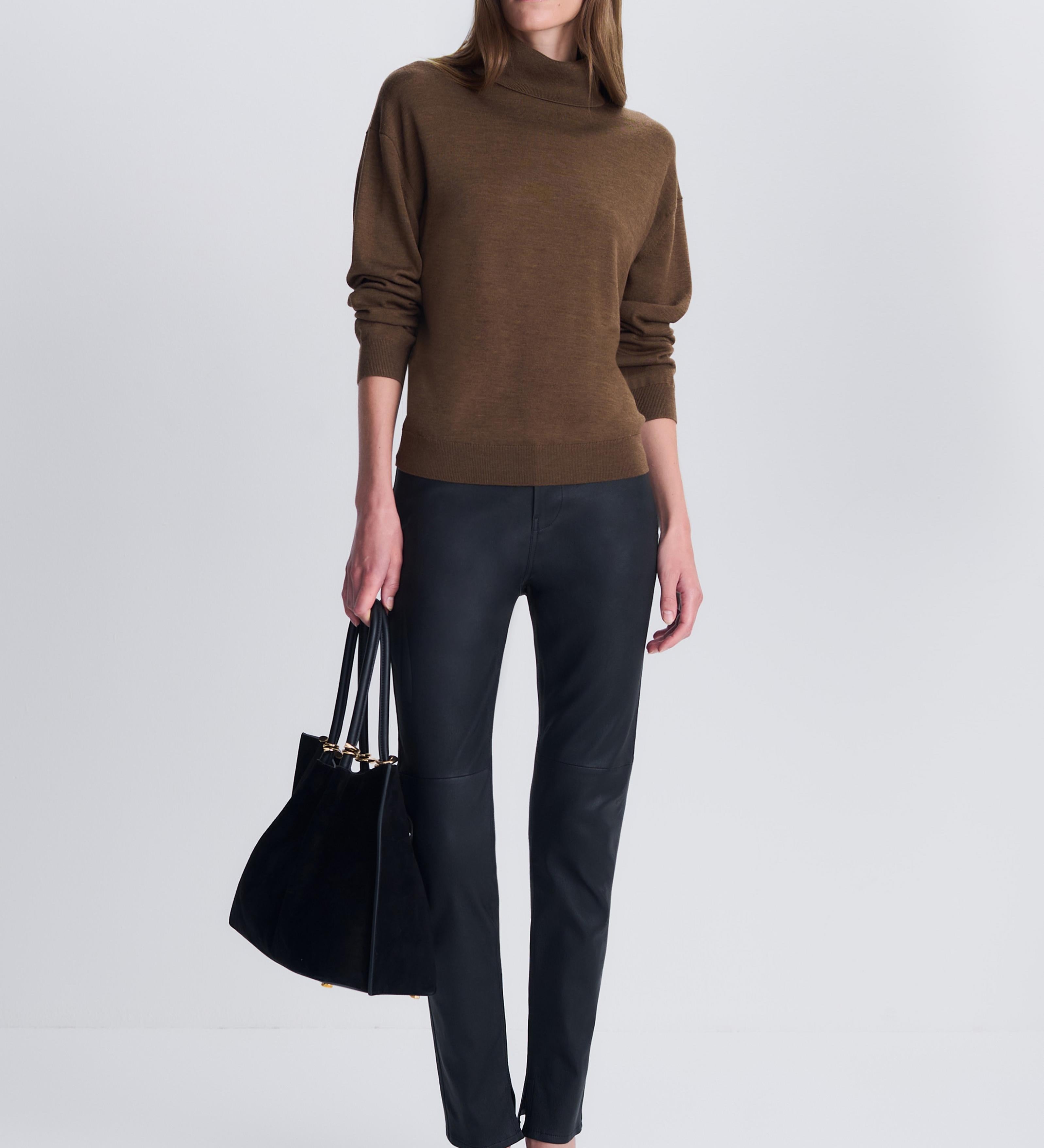 Simkhai - Rae Leather High Rise Skinny Pant