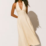 Faithfull - Marais Midi Dress Butter - Final Sale