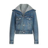 Alaïa - Hooded Trucker Jacket Denim