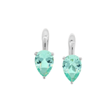 Dorsey - PORTER PEAR - CUT EARRINGS IN NANO AZURE, STERLING SILVER