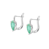 Dorsey - PORTER PEAR - CUT EARRINGS IN NANO AZURE, STERLING SILVER