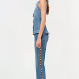 Simkhai - Amelia Studded Denim High Rise