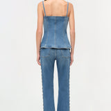 Simkhai - Junie Studded Denim Top