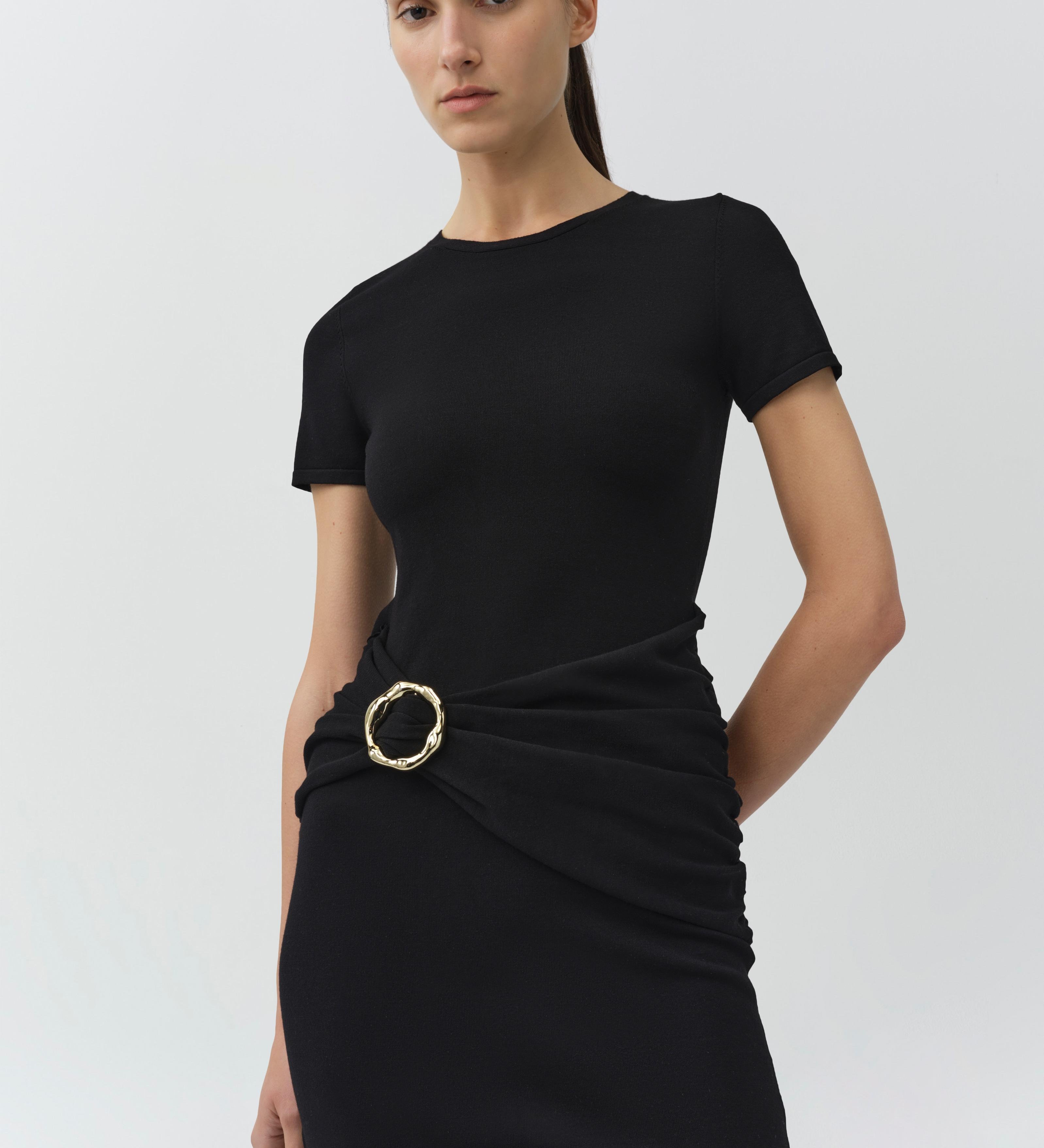 Simkhai - Leni Draped Knit Mini Dress