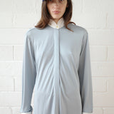 Conner Ives - Silk Jersey Winged Collar Shirt
