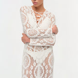 Simkhai - Hawthorne Lace Up Midi Dress