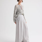 TWP - Wide Neck Long Sleeve Sweater in Linen Silk