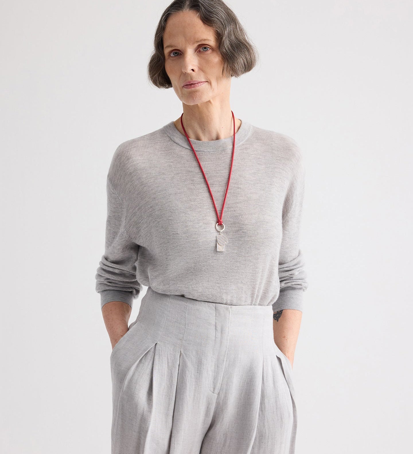 TWP - Ls Crewneck in Viscose Silk