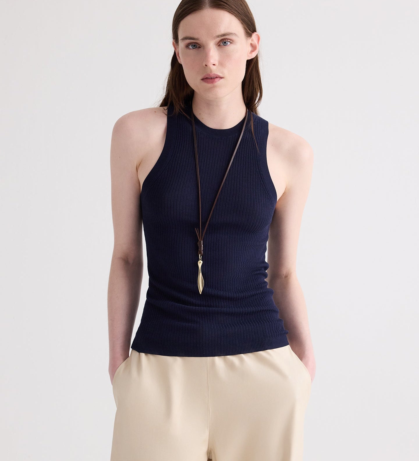 TWP - Port Tank in Viscose Silk