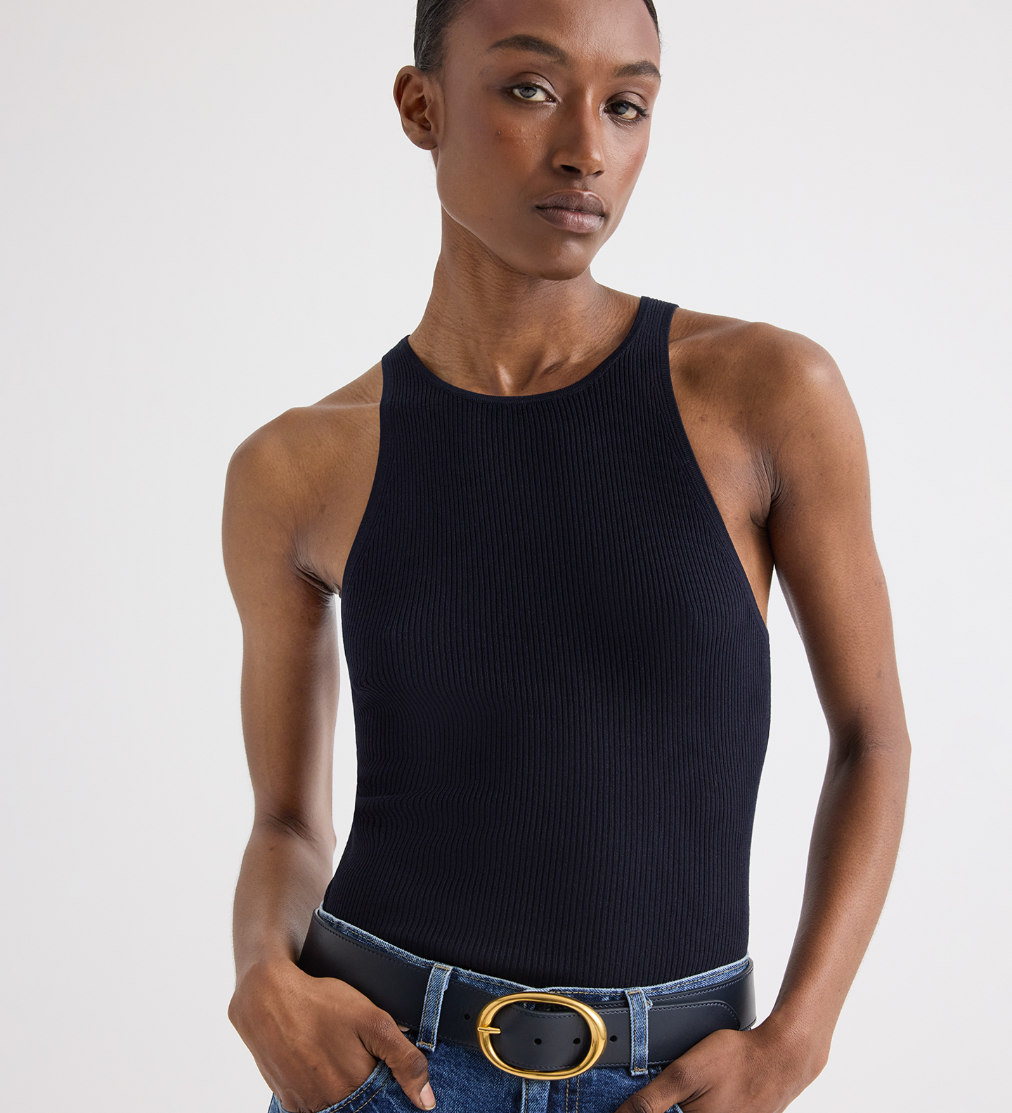 TWP - Wide Belt in Vachetta Leather