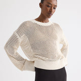 TWP - L Open Stitch Pullover Sweater in Kashy Silk Blend Rope