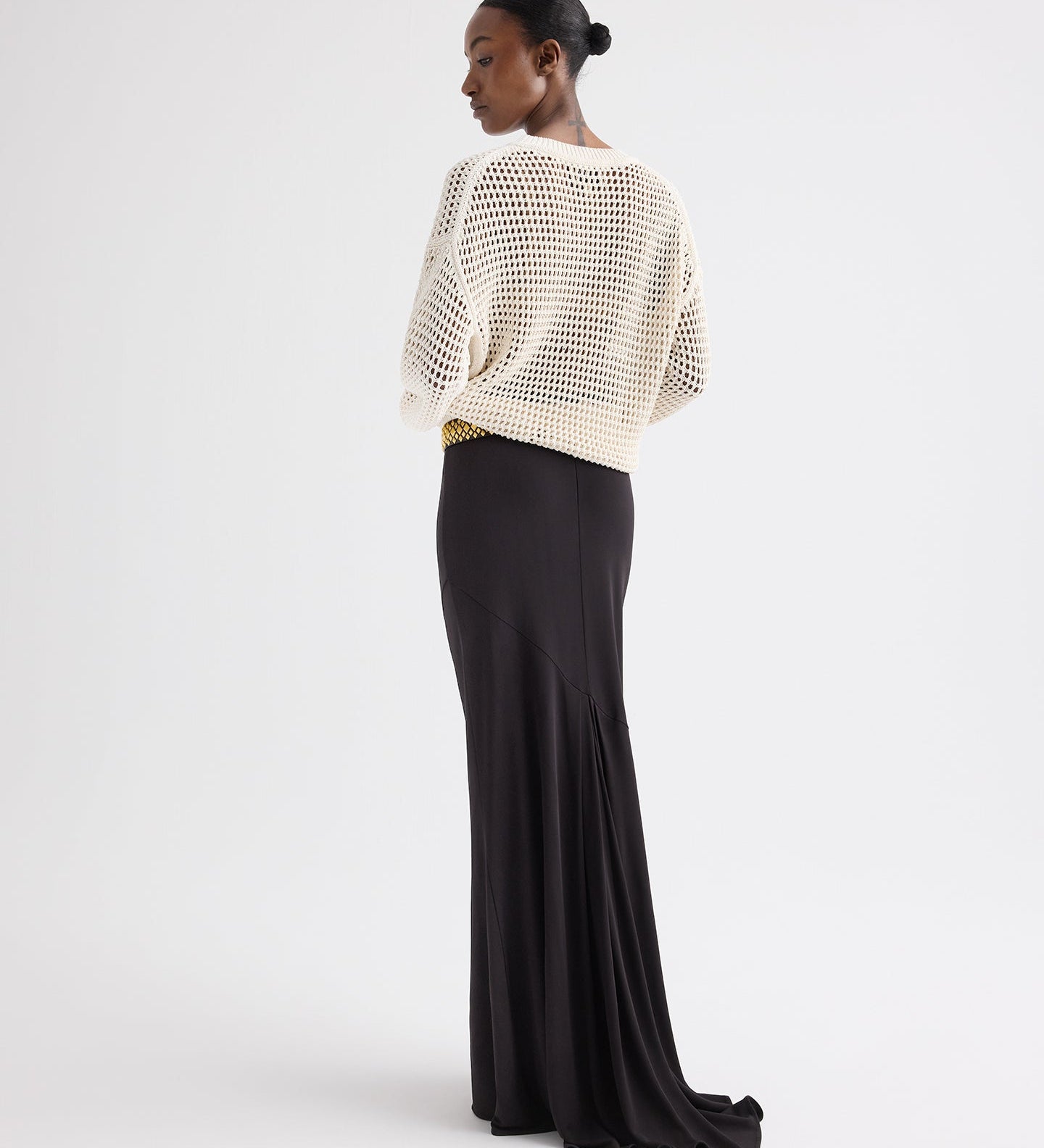 TWP - L Open Stitch Pullover Sweater in Kashy Silk Blend Rope