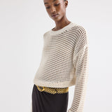 TWP - L Open Stitch Pullover Sweater in Kashy Silk Blend Rope