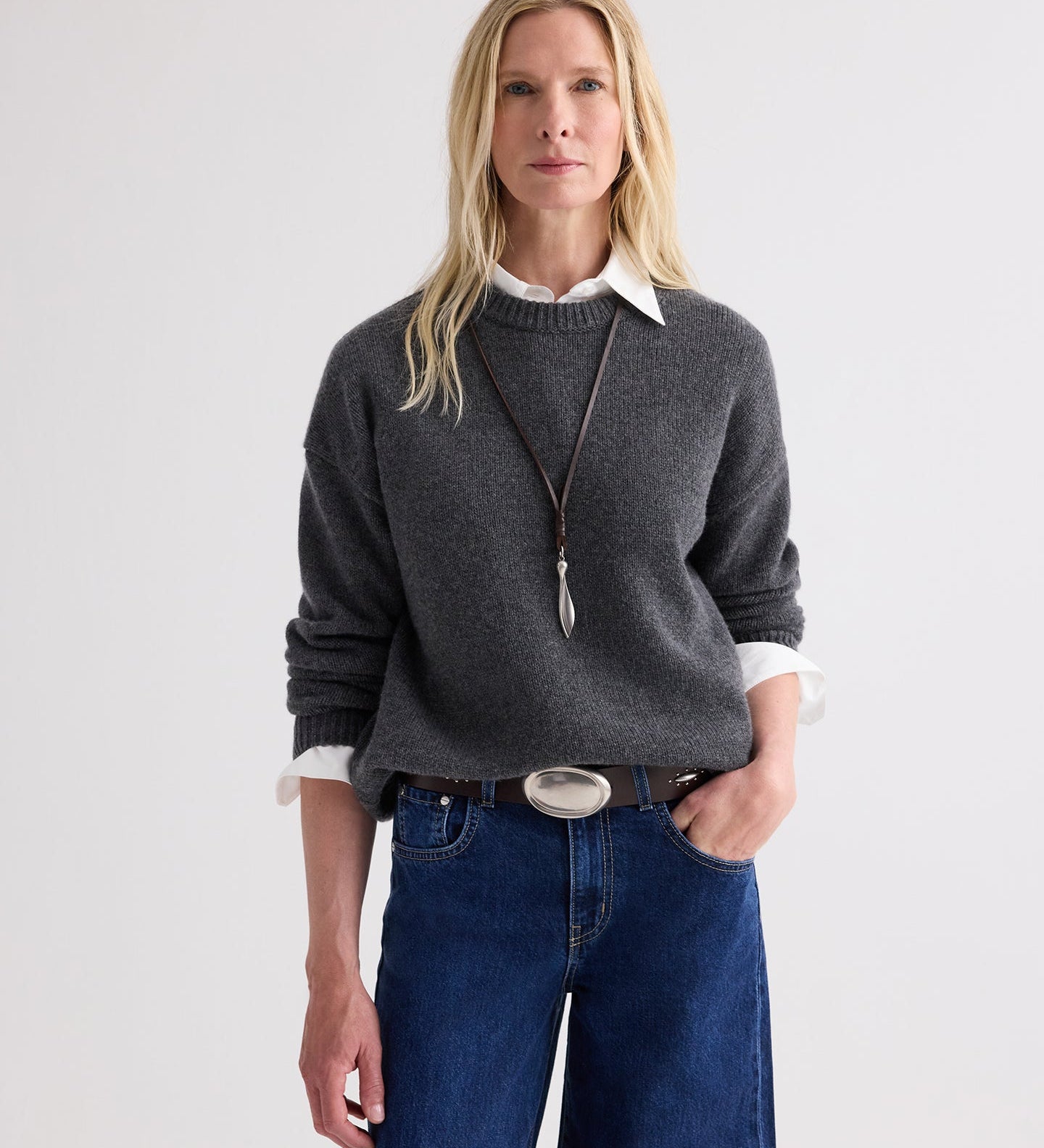 TWP - Samaras Necklace in Leather and Silver