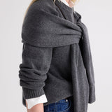 TWP - SHRUG CREWNECK - CHARCOAL GREY