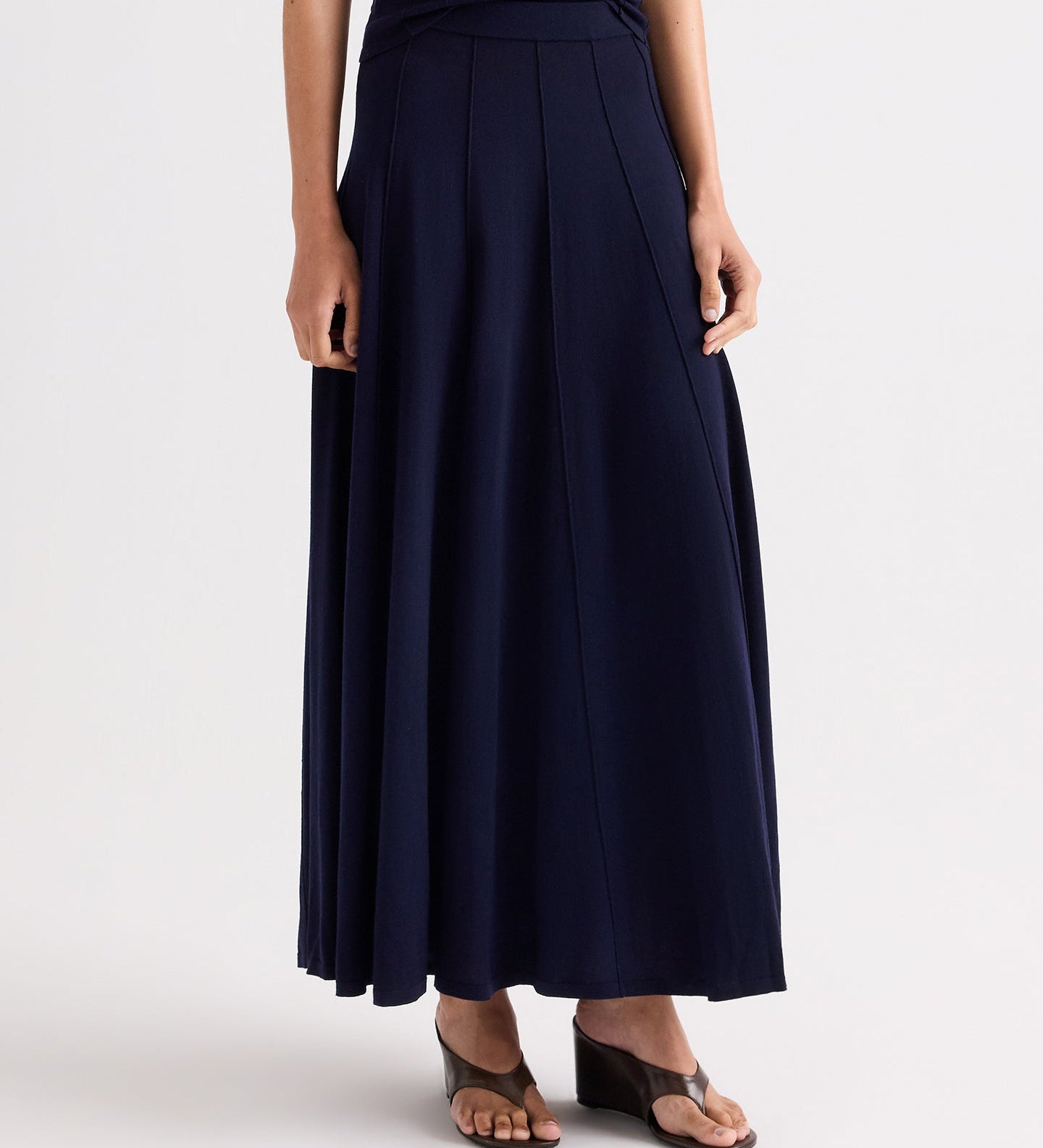 TWP - Seamed Maxi Skirt in Merino Wool