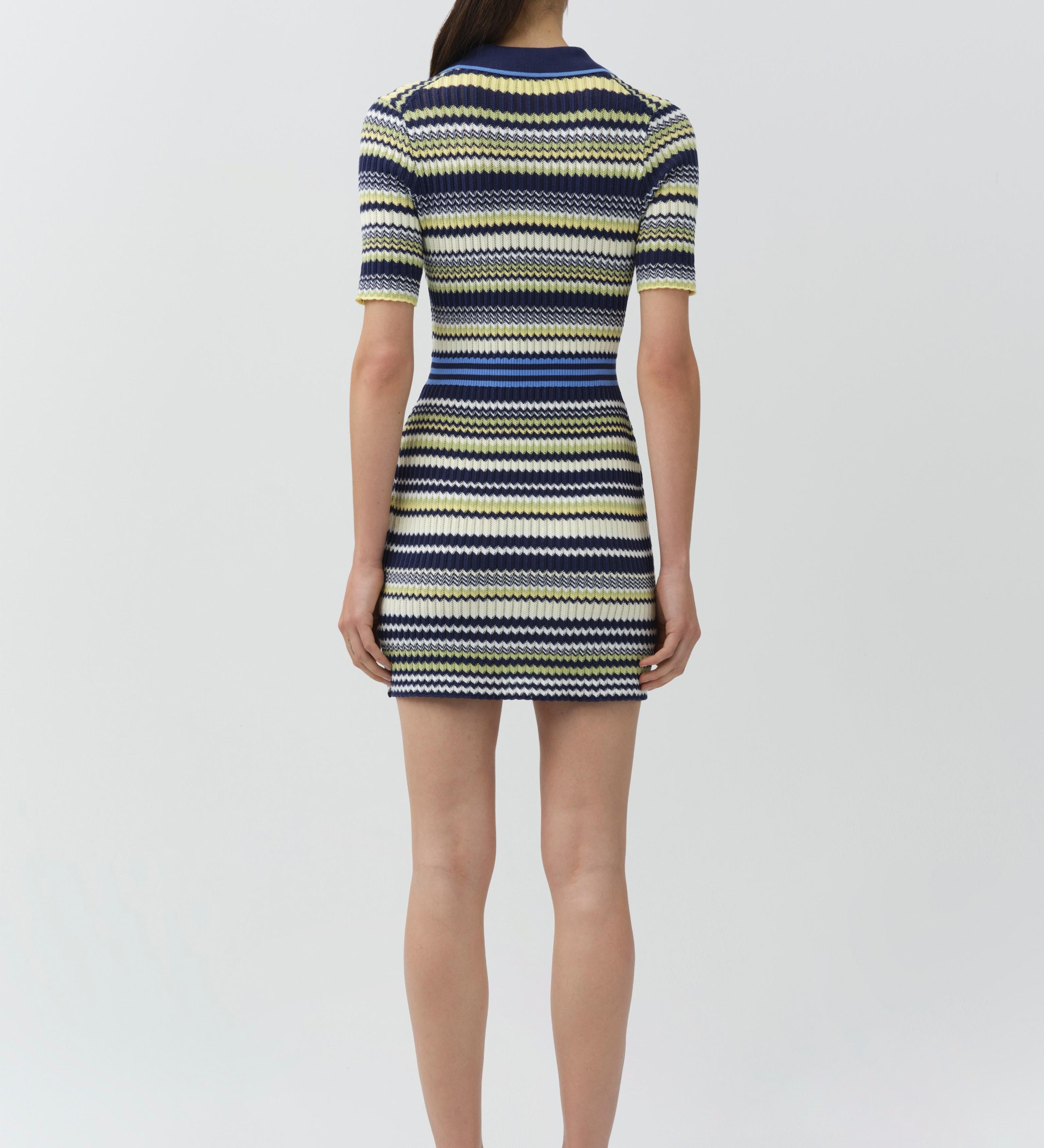 Simkhai - Lira Knit Polo Mini Dress