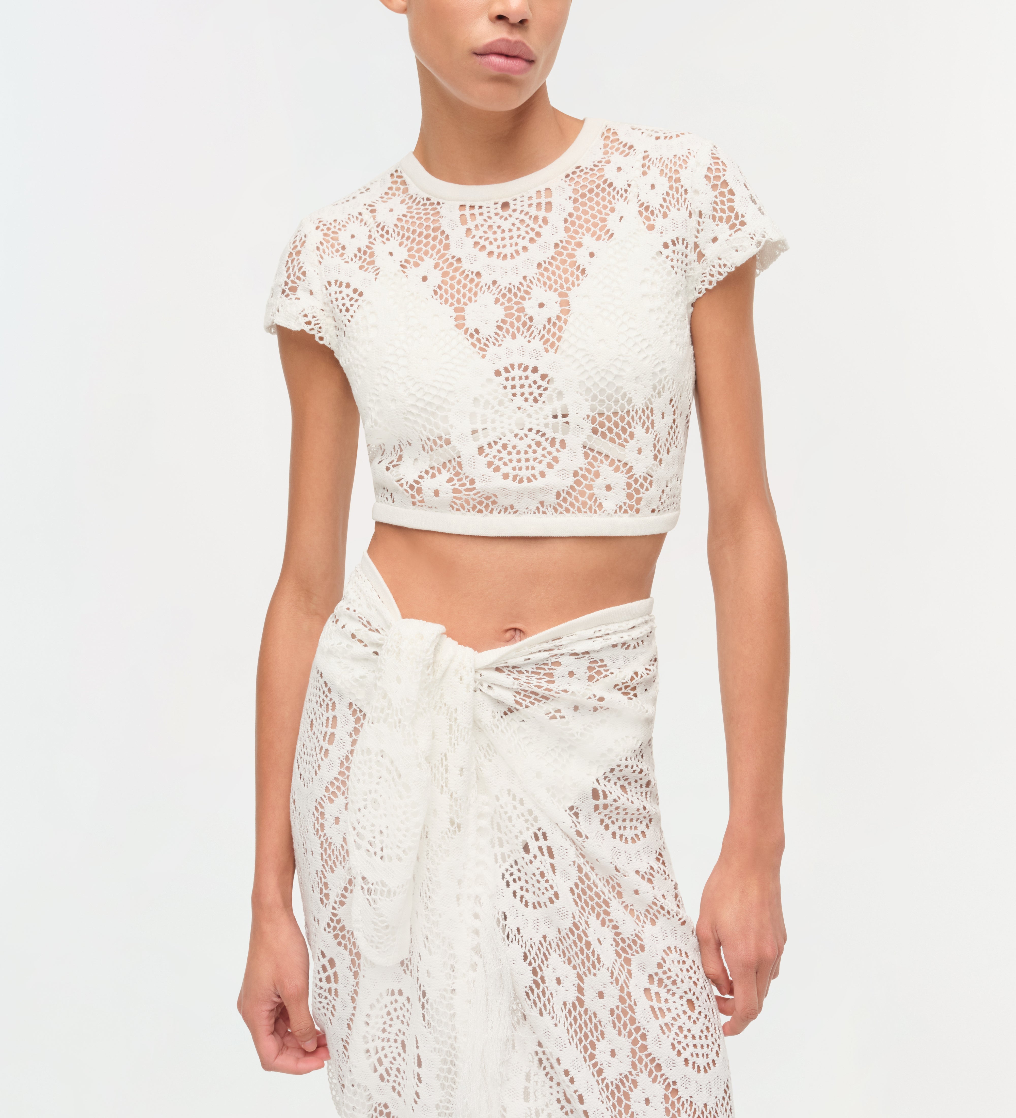 Simkhai - Thyri Fringe Trim Lace Parreo