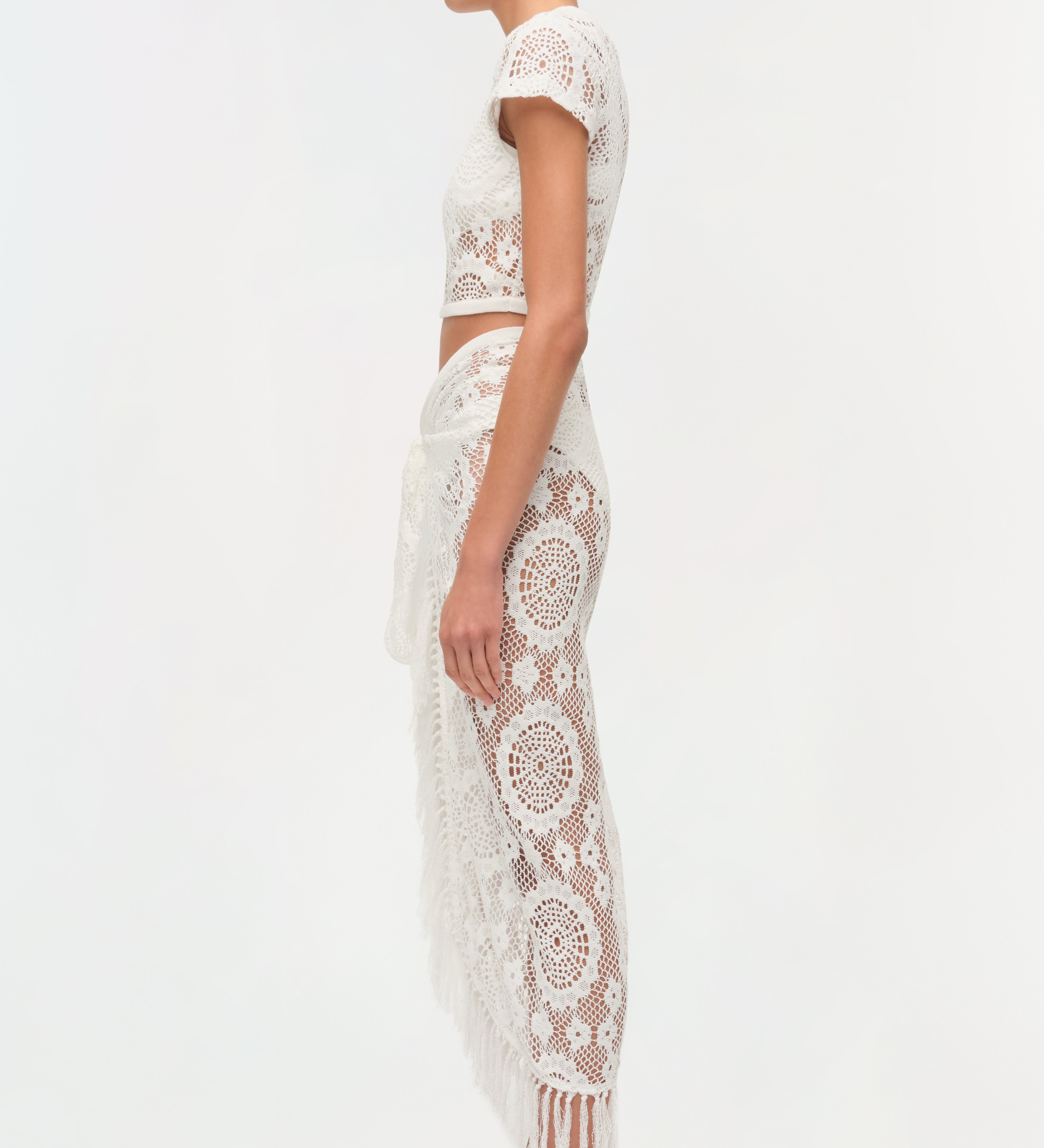 Simkhai - Thyri Fringe Trim Lace Parreo