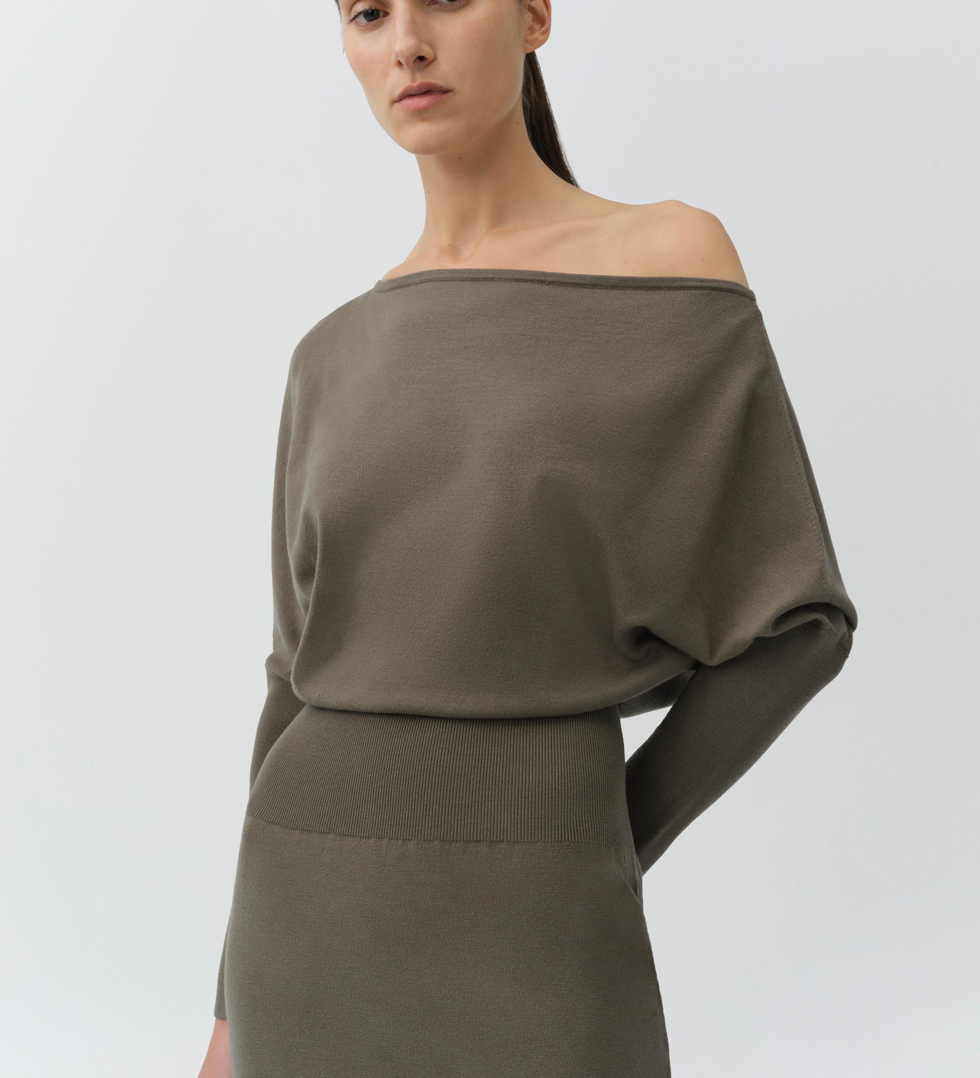 Simkhai - Janese Off Shoulder Knit Midi Dress