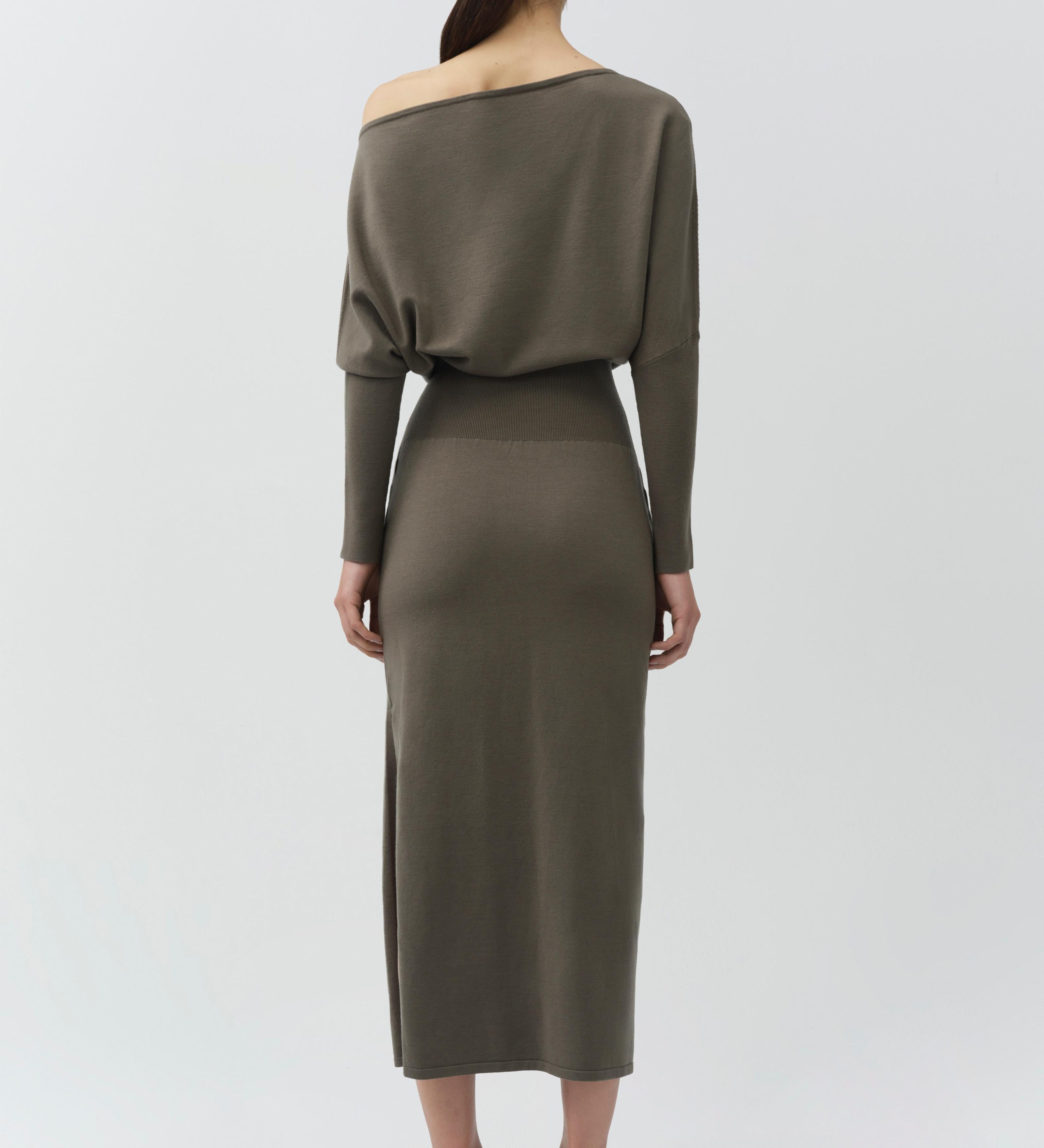 Simkhai - Janese Off Shoulder Knit Midi Dress