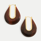 Veronica Beard - Resin Drop Hoop Earring