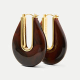 Veronica Beard - Resin Drop Hoop Earring