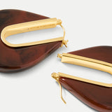 Veronica Beard - Resin Drop Hoop Earring