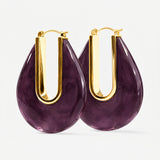 Veronica Beard - Resin Drop Hoop Earring