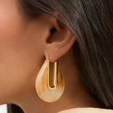 Veronica Beard - Resin Drop Hoop Earring