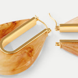 Veronica Beard - Resin Drop Hoop Earring