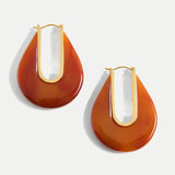 Veronica Beard - Resin Drop Hoop Earring