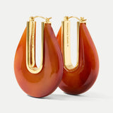 Veronica Beard - Resin Drop Hoop Earring