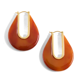 Veronica Beard - Resin Drop Hoop Earring