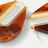 Veronica Beard - Resin Drop Hoop Earring