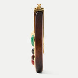 Veronica Beard - Wood Embellished Drop Hoop