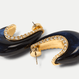 Veronica Beard - Resin J-Hoop Earring