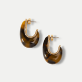 Veronica Beard - Resin J-Hoop Earring